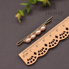 Kẹp Mái HimHip Mix Ngọc Trai Thật Sang Trọng 0.2x5.5cm Phụ Kiện Áo Dài
