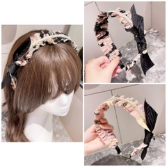 Bờm HimHip Vải Nhún Đính Dải Trai Thanh Lịch 4cm