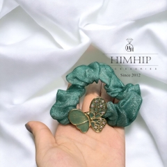 Scrunchies Đính Hoa Hướng Dương - Bướm Thanh Lịch 3cm