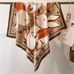 Khăn Lụa Cotton HimHip 90x90cm Khăn Quàng Quà Tặng Khăn - 58