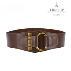 Dây Lưng HimHip Da Thật Mix Chun Khóa Móc Sang Trọng 5x78cm