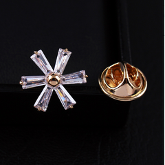 Pin Cài Áo HimHip Hoa 6 Cánh Nữ Tính HKCC Đính Phale 1.5cm