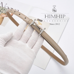 Dây Lưng HimHip Da Thật Luồn Trong Mặt Chữ H Trẻ Trung 1.5x106cm