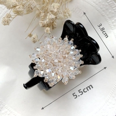 Kẹp Càng Cua HimHip Composite Đính Đá Nhỏ Sang Trọng 3 Răng 2.5x8cm