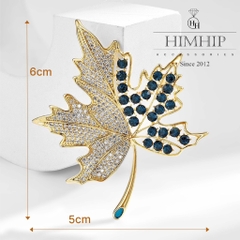 Set Quà HimHip Khăn Lụa Cao Cấp 53*53cm & Cài Áo Kèm Túi Hộp Thiệp - 923