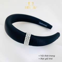 Bờm HimHip Phối 3 Vòng Giả Trai Vải Trơn Sang Trọng 3cm