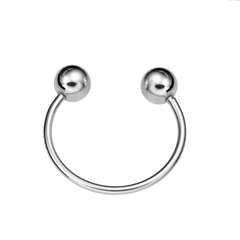 Trâm, Ghim Cài Xiên HimHip Dáng Móc Tròn Đơn Giản 3.5x4cm - Trắng
