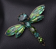 Trâm, Ghim Cài Áo HimHip Chuồn Chuồn Cánh Sang Trọng HKCC Đính Phale 5*6cm