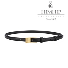 Dây Lưng HimHip Da Thật Khoá Chữ Nhật Logo Hoa Hồng 1.5x100cm