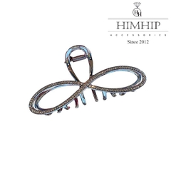 Kẹp Càng Cua HimHip Đính Đá Phale Thắt Nơ Sang Trọng 10.5cm