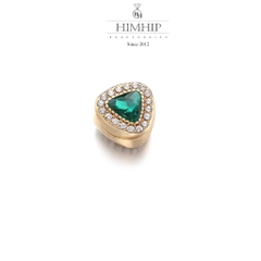 Pin Cài Tự Hít HimHip Đá Nhiều Màu Sang Trọng HKCC Đính Phale 1.5cm