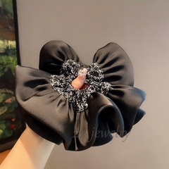 Scunchies HimHip Bản To Vải Nhún Mix Họa Tiết Hoa Nhí Thanh Lịch 20cm