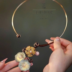 Kiềng Cổ HimHip Kim Liên Tịnh Đế 15cm Kèm Hộp Phụ Kiện Áo Dài