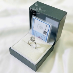Nhẫn Freesize HimHip Bạc 925 Phối Đá Moissanite