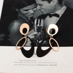 Khuyên Tai Dài HimHip TiTan Nối Vòng Oval Sang Trọng