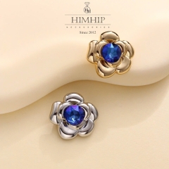 Trâm, Ghim Cài Áo Nhỏ HimHip Hoa Hồng Trơn Thanh Lịch Đính Phale 2,5cm - Vàng