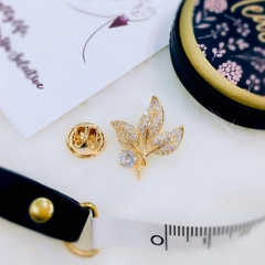 Pin Cài Áo HimHip Lá Phong Nhỏ Thanh Lịch HKCC Đính Phale 2 cm