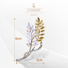 Set Quà HimHip Khăn Lụa Vuông 70x70cm & Cài Áo Kèm Túi Hộp Thiệp - 592