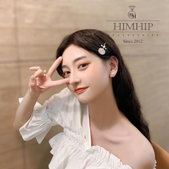Kẹp Mái HimHip Đính Đá Phale Hình Cây Kẹo Lolipop Đáng Yêu 2x6.5cm