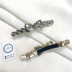 Kẹp Bấm HimHip HKCC Đính Đá Nơ Thanh Lịch 0.5x8cm