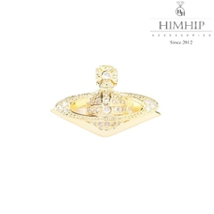 Trâm, Ghim Cài Áo HimHip Vũ Trụ Vàng Sang Trọng HKCC Đính Phale 3*2cm