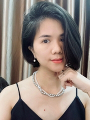 Vòng Cổ tinh thể Ngọc Trai Dây Đôi Mix Màu Trắng Xám 5mm-41cm, 8mm-43,5cm chưa khóa