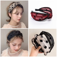 Bờm HimHip Vải Chấm Bi Đáng Yêu 4.5cm