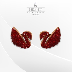 Khuyên Tai Nụ HimHip Thiên Nga Đen Sang Trọng Titan 1x1.2cm