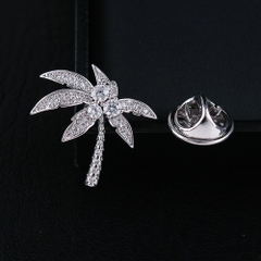 Pin Cài Áo HimHip Cây Dừa Nhỏ Thanh Lịch HKCC Đính Phale 2cm