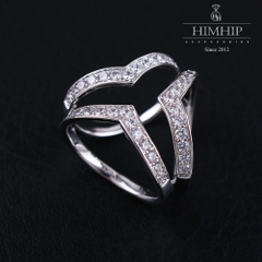 Cài Khăn 3 Chấu HimHip Size To Chữ T Sang Trọng HKCC Đính Phale 2x2.3cm