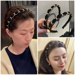 Bờm HimHip Vải Viền Xích Mạ Vàng Sang Trọng 1.5cm