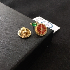 Pin Cài Áo HimHip Quả Cam Nhỏ Xinh Xắn HKCC Đính Phale 1*1,5cm