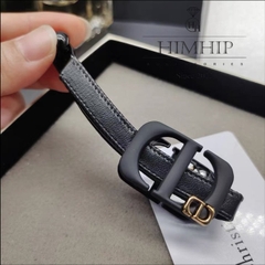 Kẹp Móc Dọc HimHip Composite Gắn Logo Chữ CD Thanh Lịch 10x2.5cm - Đen