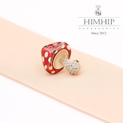 Trâm, Ghim Cài Áo Nhỏ HimHip Cây Nấm Dễ Thương HKCC Đính Phale 2x1.5cm