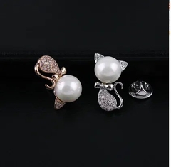 Pin Cài Áo HimHip Mèo Thắt Nơ Đáng Yêu HKCC Mix Trai 2,5cm