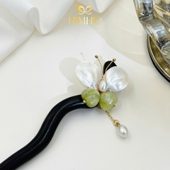 Trâm Cài Tóc HimHip Bích Điệp Dị Châu 18cm Kèm Hộp Phụ Kiện Áo Dài