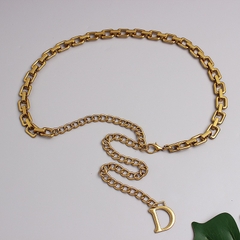 Dây Lưng HimHip Xích HKCC Charm Chữ D Sang Trọng 106cm