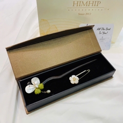 Set Quà 8/3 HimHip Trâm Cài Tóc & Cài Kim Băng Kèm Túi Hộp Thiệp - 30