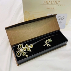 Set Quà 8/3 HimHip Trâm Cài Tóc & Cài Áo Kèm Túi Hộp Thiệp - 49