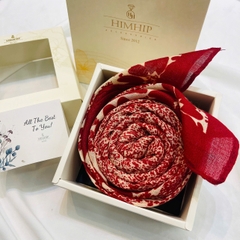 Set Quà HimHip Khăn Viscose  90x90cm Kèm Túi Hộp Thiệp - 1035