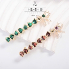 Kẹp Bấm HimHip HKCC Kết Nơ Phale Lấp Lánh 7.2x1.7cm