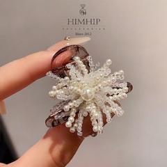 Kẹp Càng Cua HimHip Composite Đính Chùm Giả Trai Nhí Thanh Lịch 8 Răng 4.5x3cm
