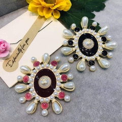 Trâm, Ghim Cài Áo HimHip Chữ X Nhỏ Mặt Tròn Thanh Lịch HKCC Mix Trai 6cm