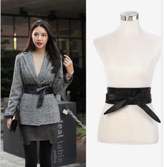 Dây Lưng HimHip Da PU Tự Thắt Nơ Cá Tính 3.4-9.7x218cm