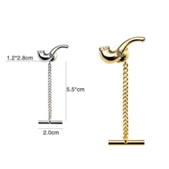 Pin Cài Áo HimHip Tẩu Thuốc Cá Tính HKCC Đính Phale 1.3x2.8cm