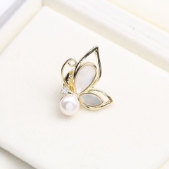 Pin Cài Áo HimHip Cánh Bướm Khảm Trai Sang Trọng HKCC Mix Trai 2cm