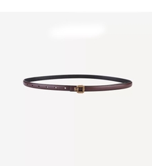 Dây Lưng HimHip Da Thật Khoá Sọc Vuông Thanh Lịch 1.5x93.5cm