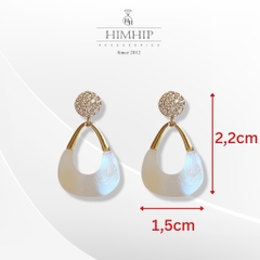 Set Quà HimHip Khăn Lụa Vuông 70x70cm & Khuyên Tai, Kẹp Tóc Kèm Túi Hộp Thiệp - 566