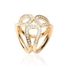 Cài Khăn 4 Chấu HimHip Size To Mặt Chụm Đá Sang Trọng HKCC Đính Phale 2cm