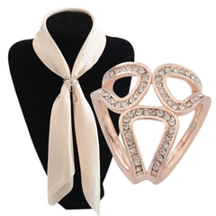 Cài Khăn 4 Chấu HimHip Size To Mặt Chụm Đá Sang Trọng HKCC Đính Phale 2cm